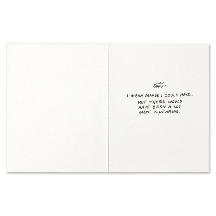 Humor Us Greeting Card - Thank You - Thank You! I Couldn't Have Done It Without You - Mellow Monkey