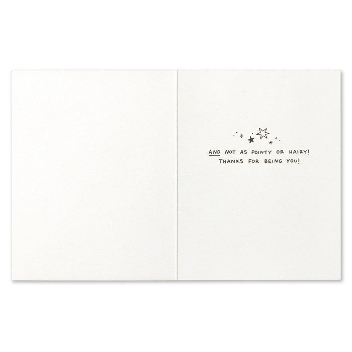 Humor Us Greeting Card - Thank You - You Are As Rare As A Unicorn - Mellow Monkey
