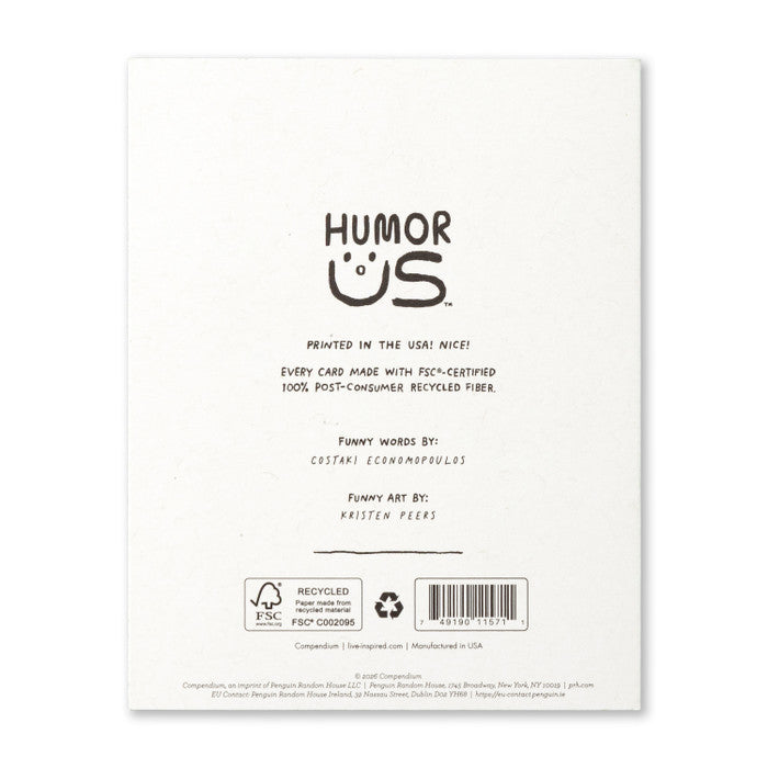 Humor Us Greeting Card - Baby - Congrats, You Made A Person! - Mellow Monkey