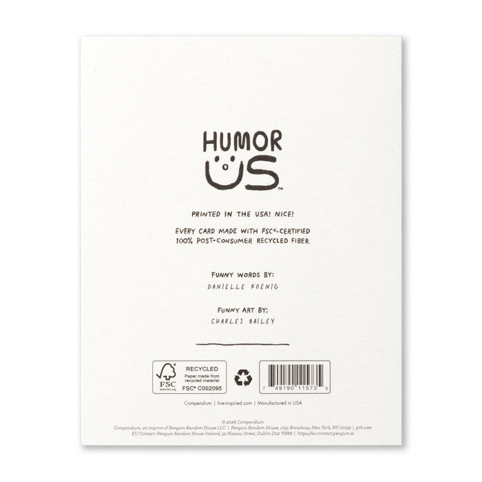 Humor Us Greeting Card - Anniversary - Happy Anniversary To A Perfect Couple - Mellow Monkey