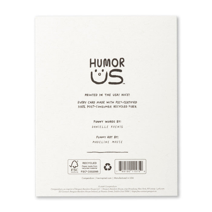 Humor Us Greeting Card - Wedding - Congratulations On Your Wedding - Mellow Monkey