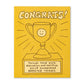 Humor Us Greeting Card - Congratulations - Congrats! - Mellow Monkey