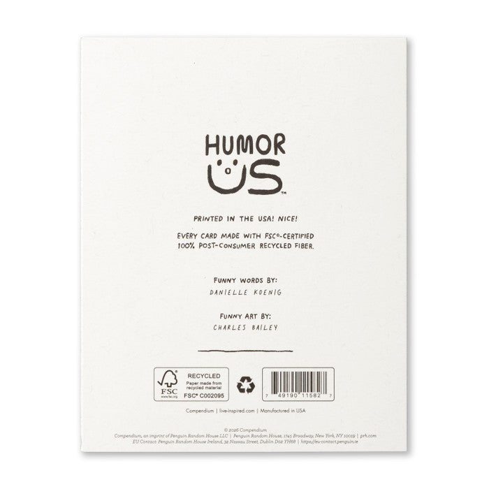 Humor Us Greeting Card - New Home - Congratulations On The New Digs - Mellow Monkey