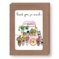 Thank You So Much Boxed Notecard - Flower Cart - Set of 10 - Mellow Monkey