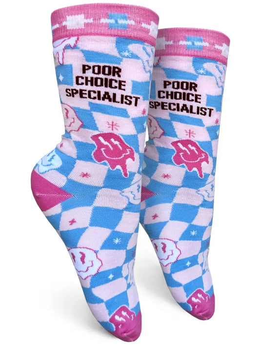 Poor Choice Specialist - Women's Crew Socks