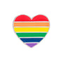 Rainbow Heart Shaped Pin