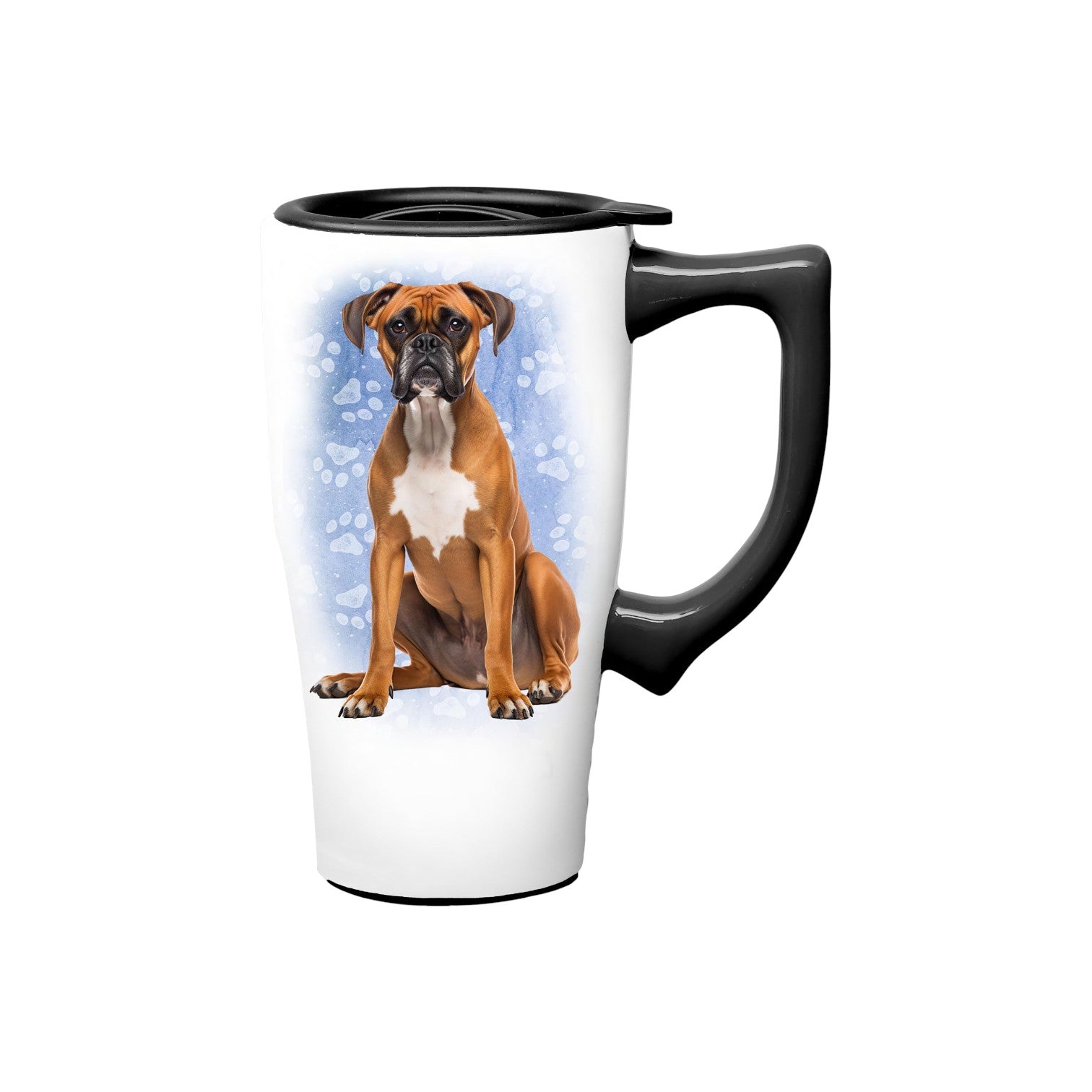 Boxer - Ceramic and Stainless Steel Travel Mug - Mellow Monkey