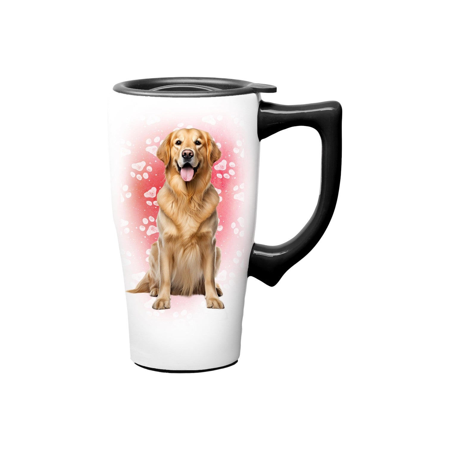 Golden Retriever - Ceramic and Stainless Steel Travel Mug - Mellow Monkey