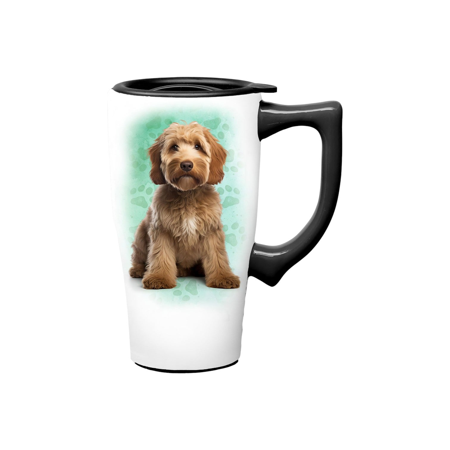 Doodle - Ceramic and Stainless Steel Travel Mug - Mellow Monkey