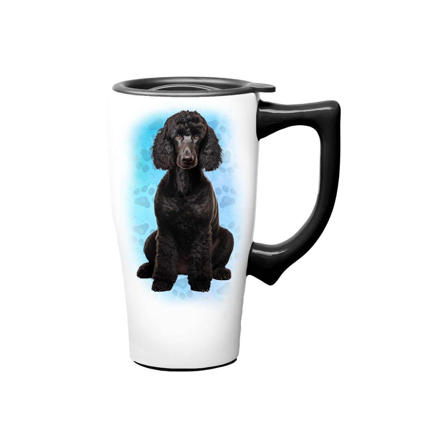 Poodle - Ceramic and Stainless Steel Travel Mug - Mellow Monkey