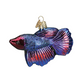 Betta Fish - Old World Christmas Blown Glass Holiday Ornament - 3-3/4-in