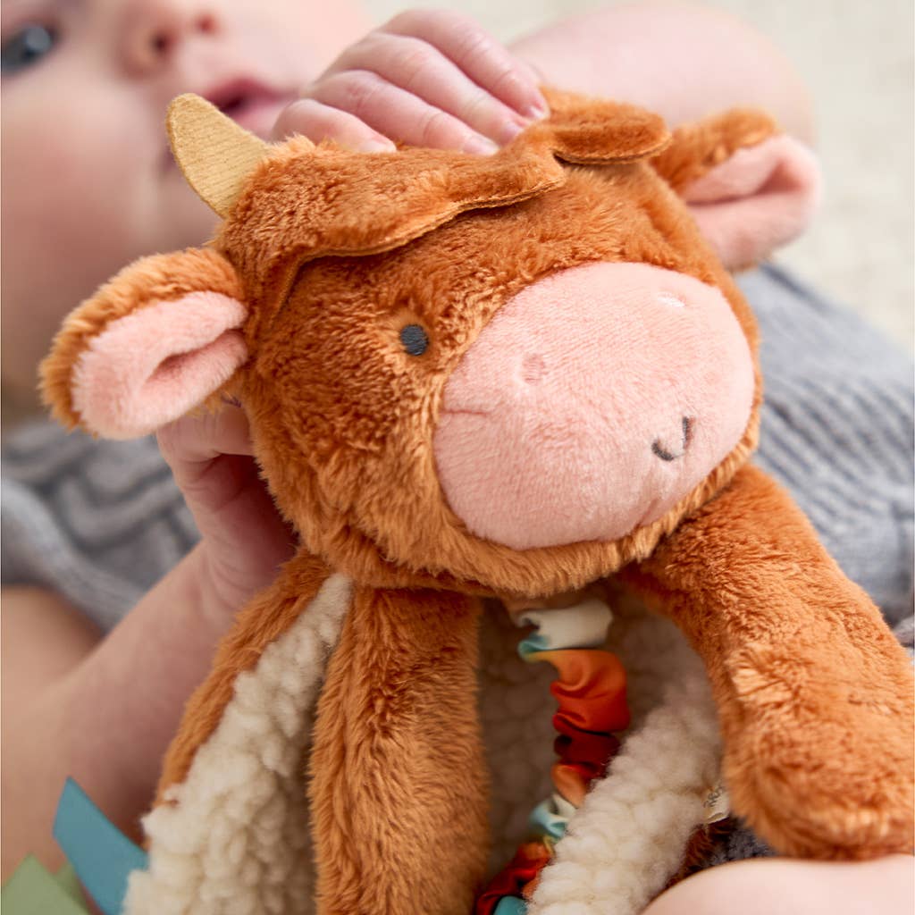 Highland Cow Itzy Friends Lovey™ Plush+ Teether Toy - Mellow Monkey