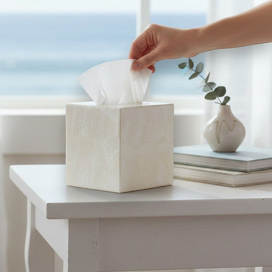 Capiz Boutique Tissue Box Cover - Mellow Monkey