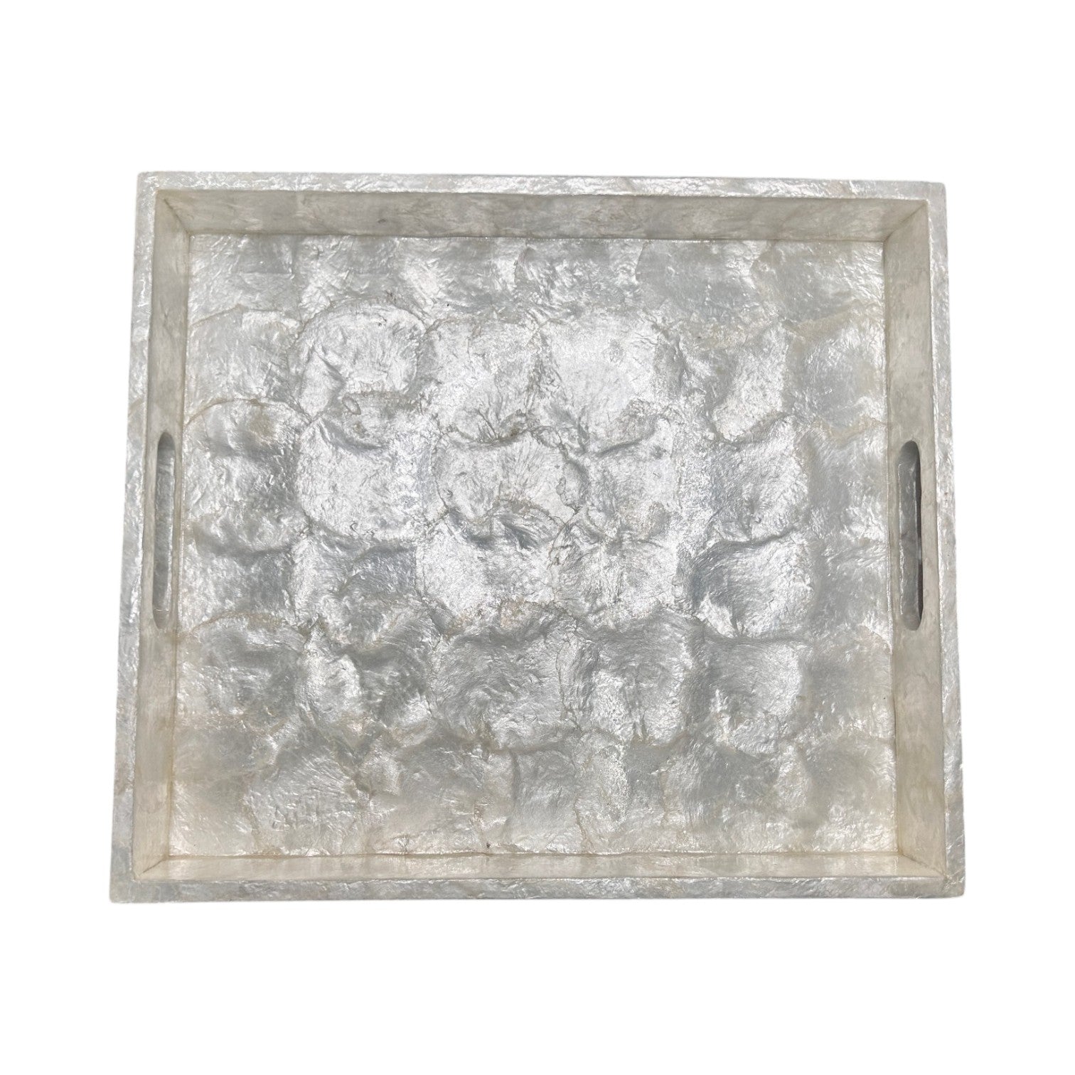 Capiz Rectangle Serving Tray - 16-in x 14-in - Mellow Monkey