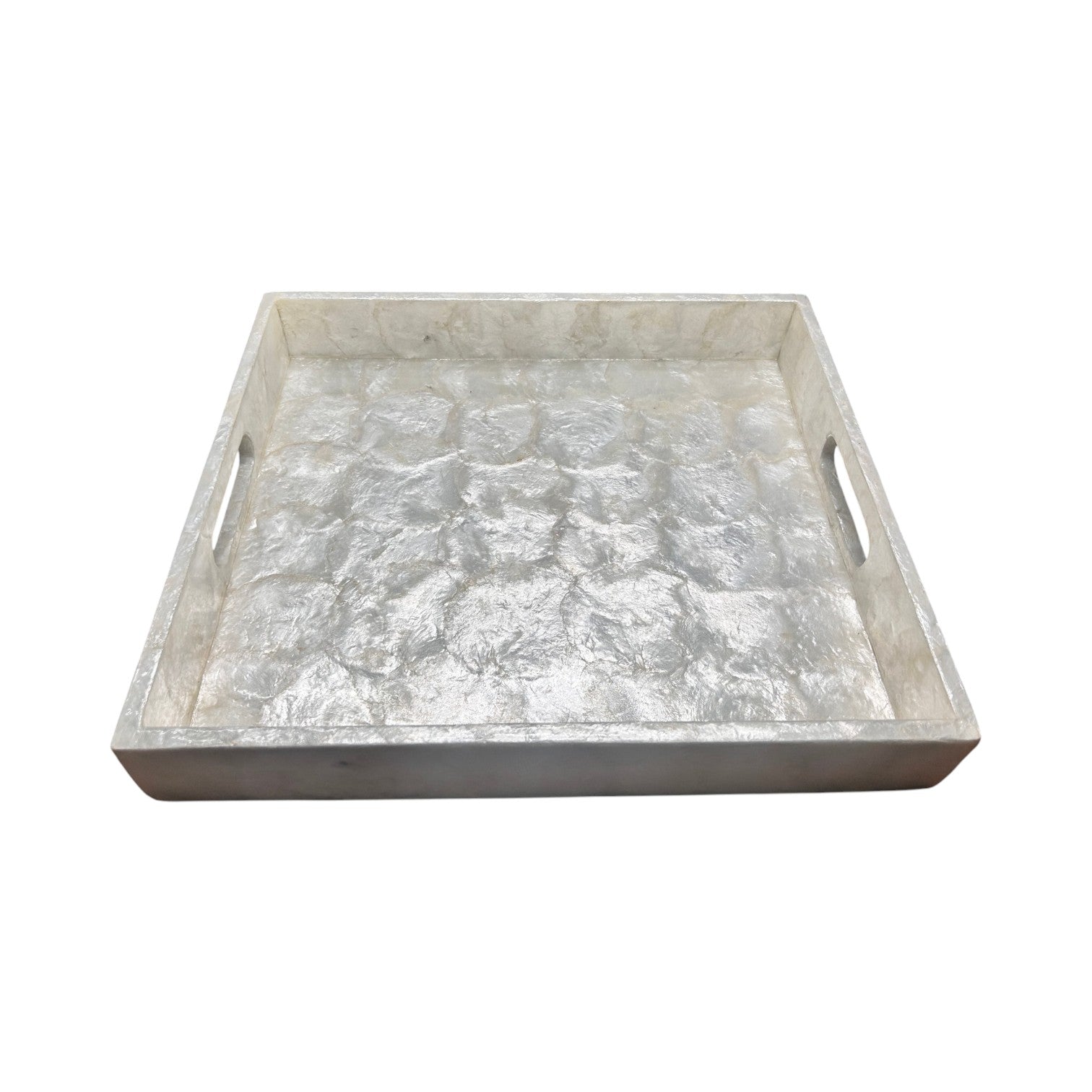 Capiz Rectangle Serving Tray - 16-in x 14-in - Mellow Monkey