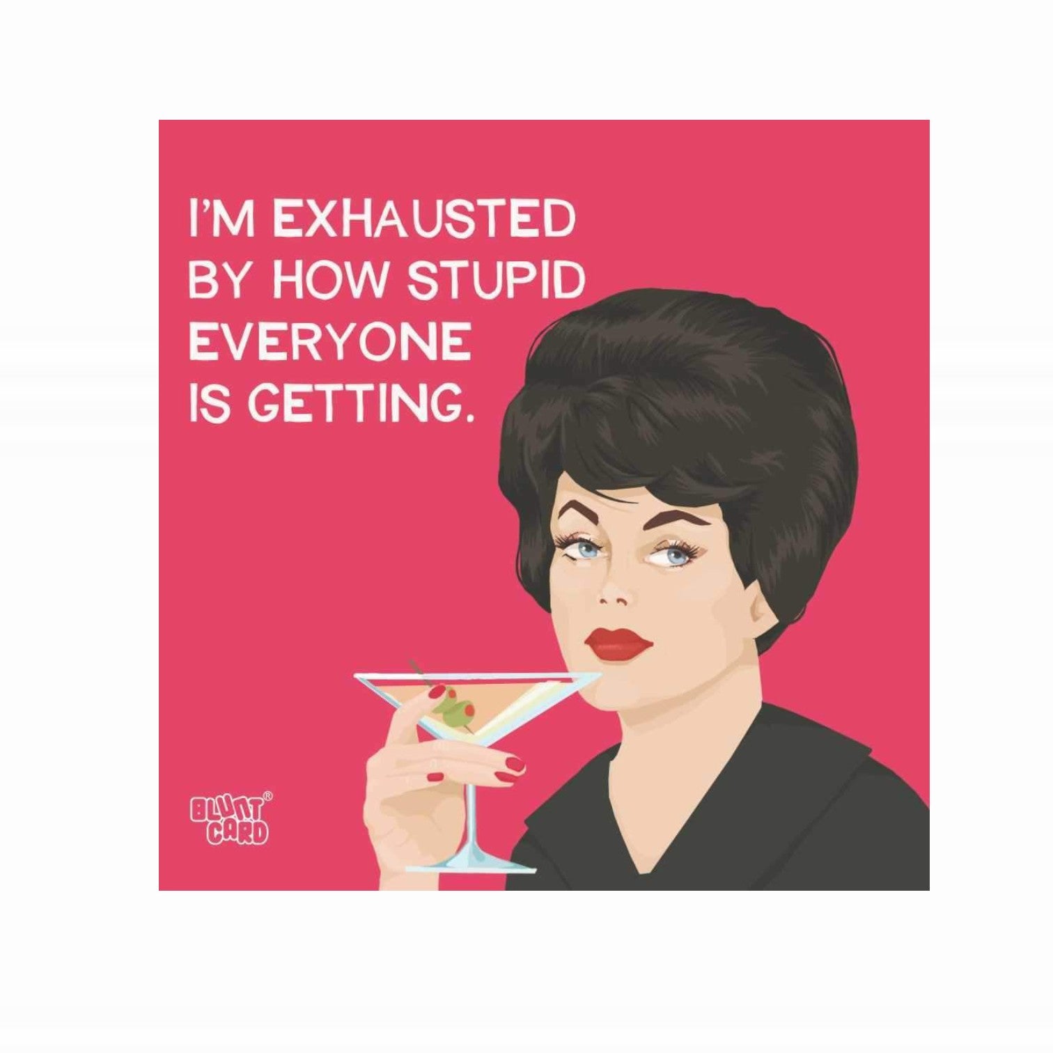 I'm Exhausted - Beverage Cocktail Napkins - 20 Count - Mellow Monkey