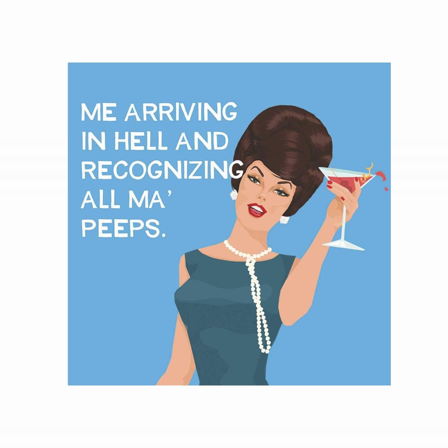 Ma' Peeps  - Beverage Cocktail Napkins - 20 Count - Mellow Monkey