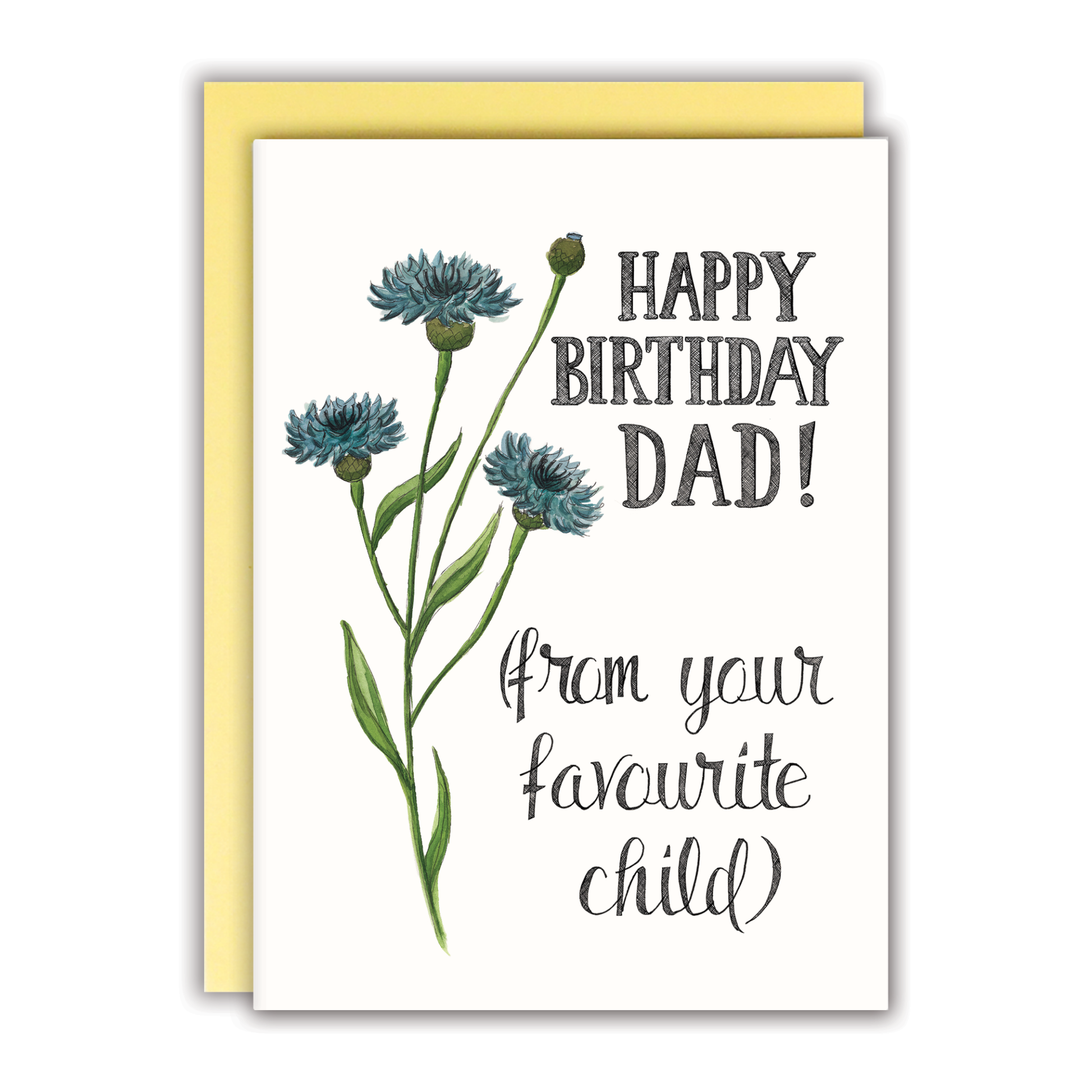 Happy Birthday Dad! (From Your Favourite Child) Card - Mellow Monkey
