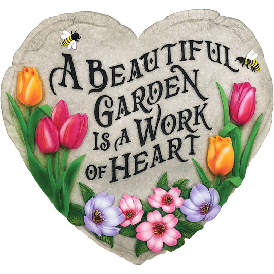 Beautiful Garden - Stepping Stone and Wall Plaque