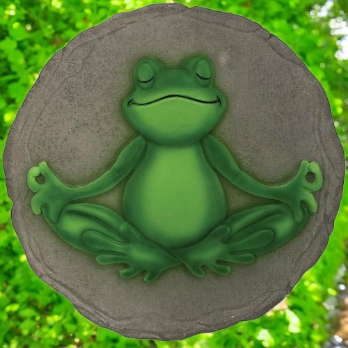 Yoga Frog - Stepping Stone and Wall Plaque