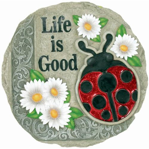 Life Is Good - Stepping Stone and Wall Plaque