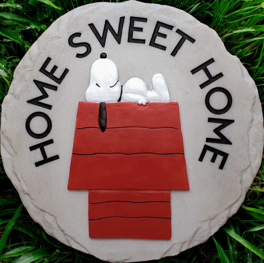 Snoopy Home - Stepping Stone and Wall Plaque