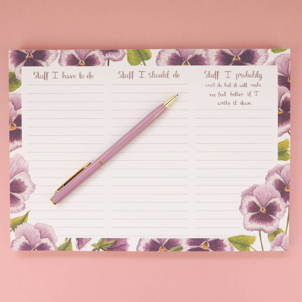 Stuff I Have to Do/ Stuff I Should Do Notepad - Mellow Monkey