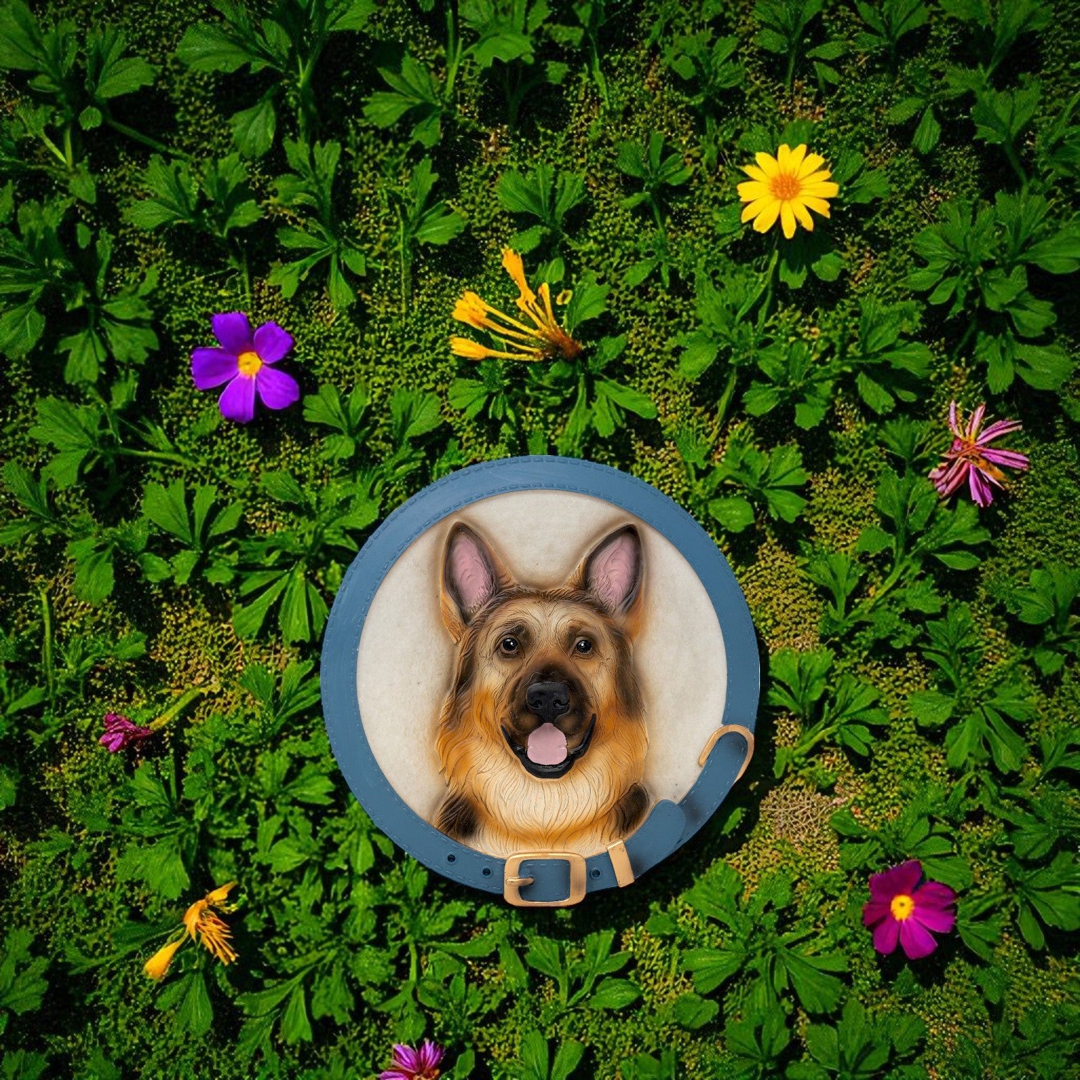 German Shepherd - Stepping Stone and Wall Plaque - Mellow Monkey