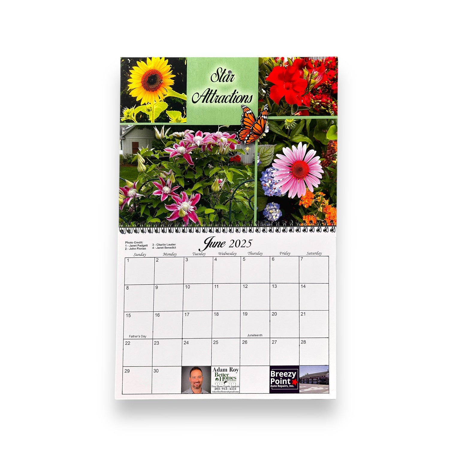 The 2025 Lordship in Bloom Wall Calendar - Benefit Fundraiser - Mellow Monkey