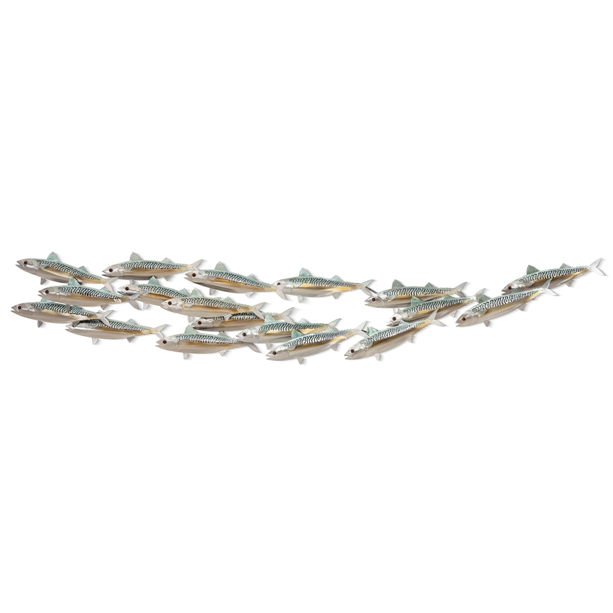 Atlantic Mackerel Metal Wall Décor - 49-in - Mellow Monkey