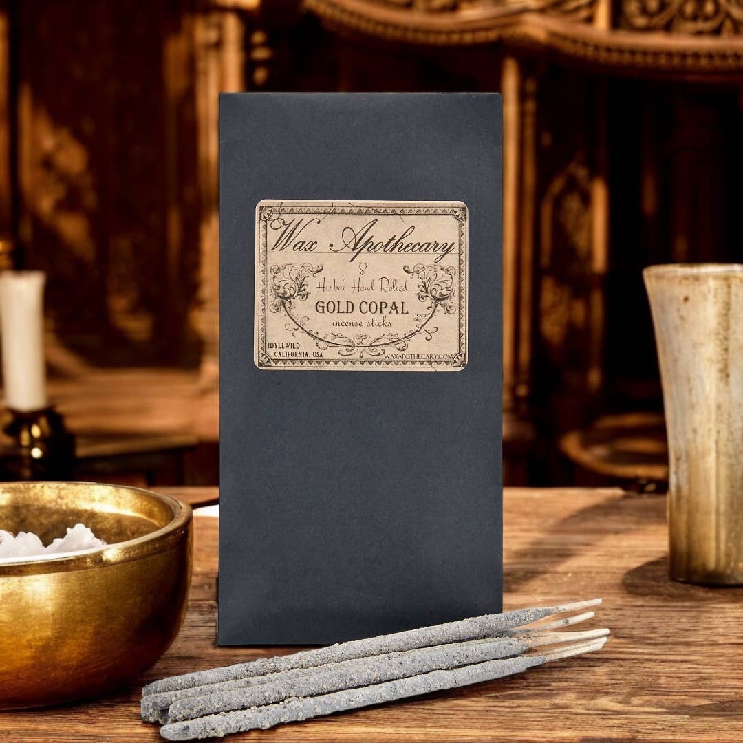 Handmade Incense - Gold Copal - 8 Sticks - Mellow Monkey