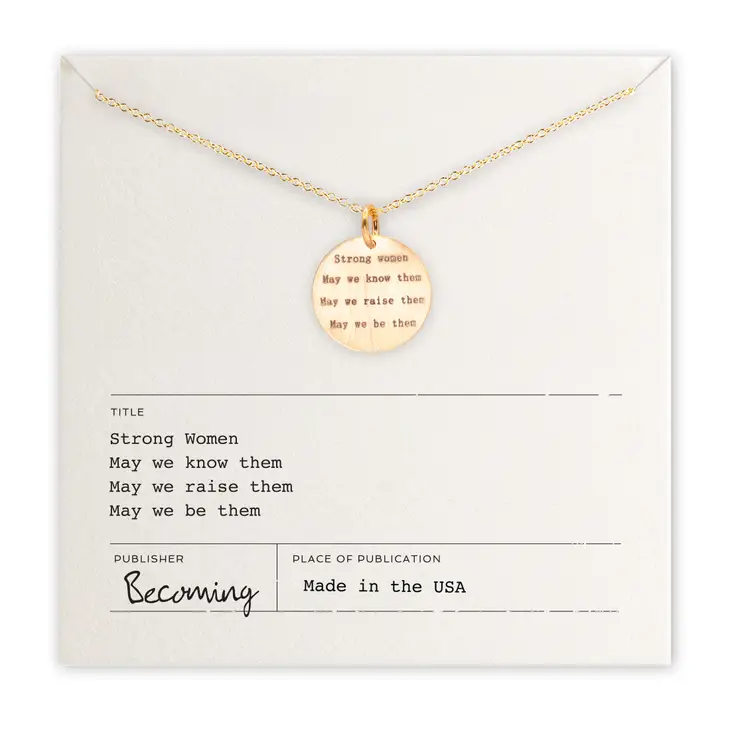 Gold Strong Women Necklace - Mellow Monkey