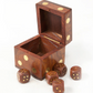 5 Dice Box Set - Handcrafted Wood - Mellow Monkey