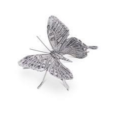 Silver Metal Butterfly Figurine - Mellow Monkey