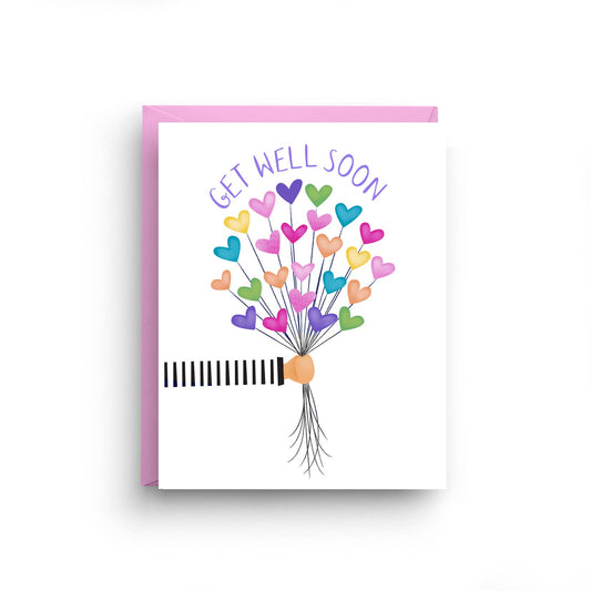 Get Well Soon - Sympathy Card - Mellow Monkey