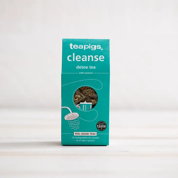 Teapigs Cleanse Organic Detox Tea with Coconut 15 Temples Mellow