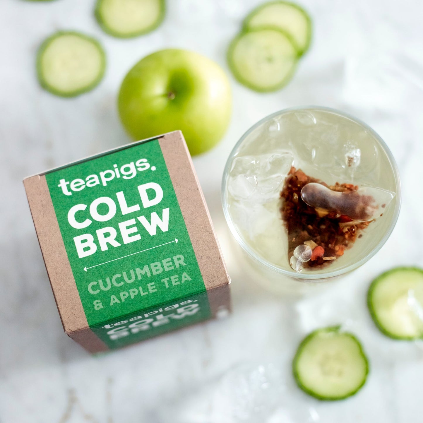 Cucumber and Apple Cold Brew - Box of 10 Tea Temples - Mellow Monkey