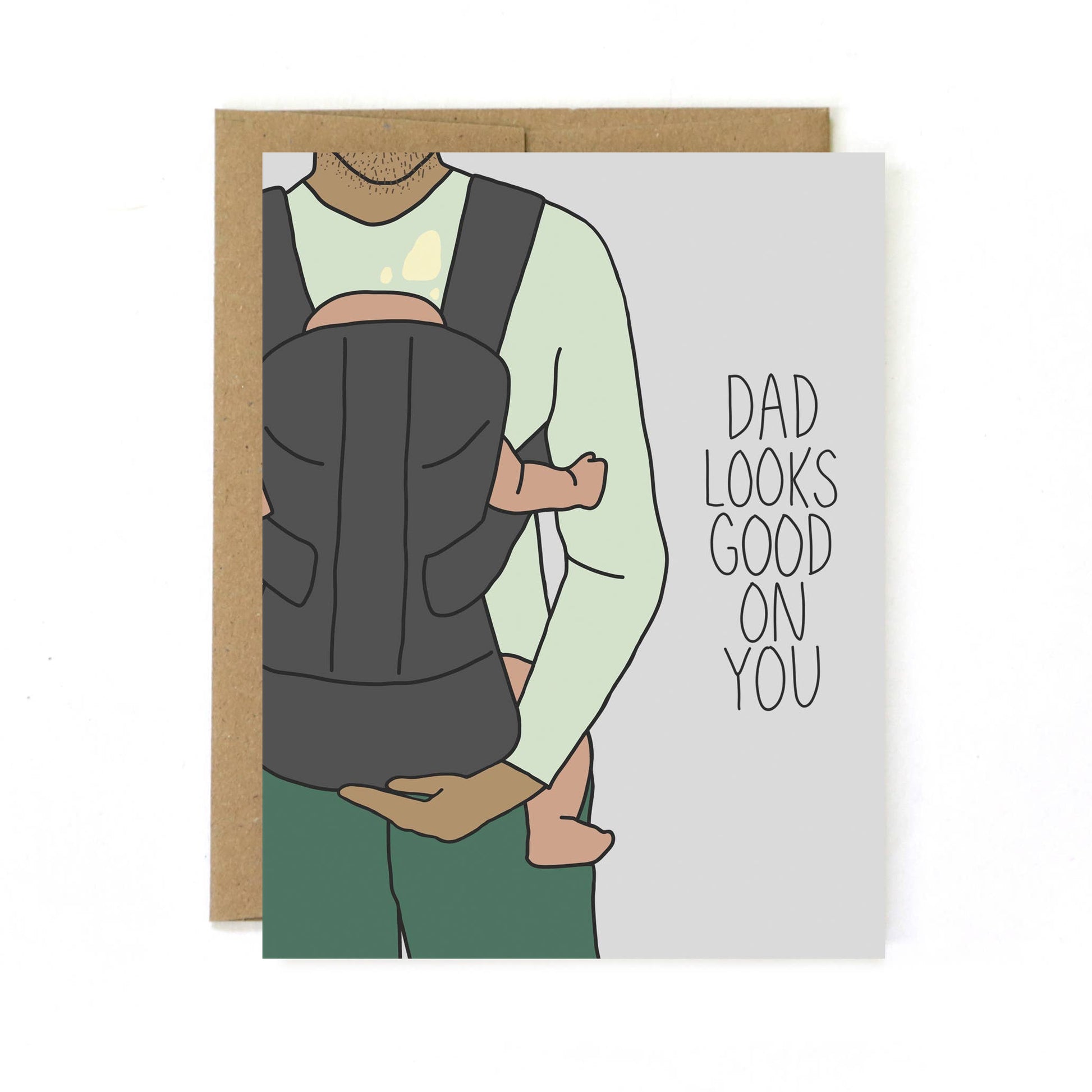 Dad Looks Good - New Dad Greeting Card - Mellow Monkey