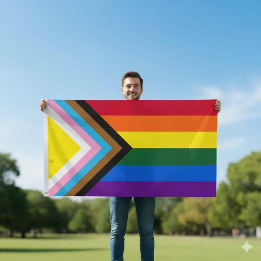 Daniel Quasar Nylon Pride Flag 5-ft x 3-ft