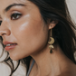 Rajani Moon Phase Gold Drop Earrings - Mellow Monkey