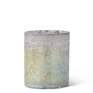 Light Green and Blue Matte Glass Vessel - Mellow Monkey