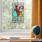 Coy Cats Trio Stained Glass Window Panel - 14-in - Mellow Monkey