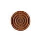 Mini Labyrinth Game - Hand Carved Wood - 2" Diameter - Mellow Monkey