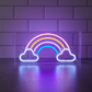 Rainbow Neon Art Desktop or Wall Sign - Mellow Monkey