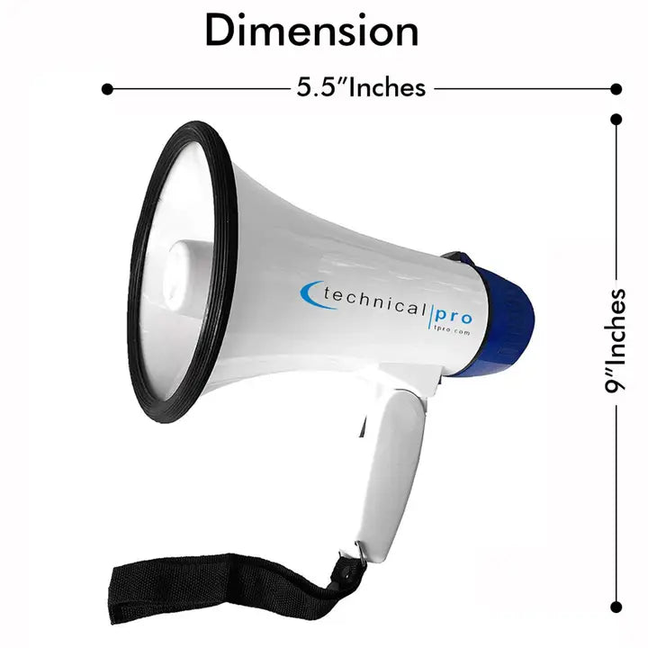 Portable Megaphone - White + Blue - Mellow Monkey