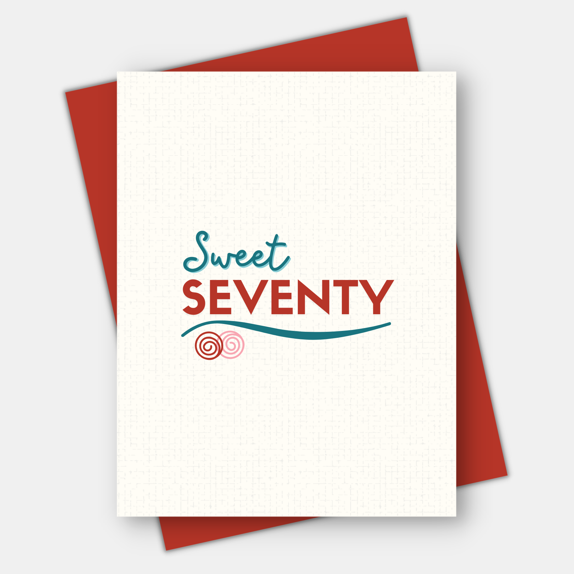 Sweet Seventy - Milestone Birthday Greeting Card - Mellow Monkey