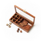 3-in-1 Game Set Dice, Dominoes, Tic Tac Toe - Handcrafted Wood - Mellow Monkey