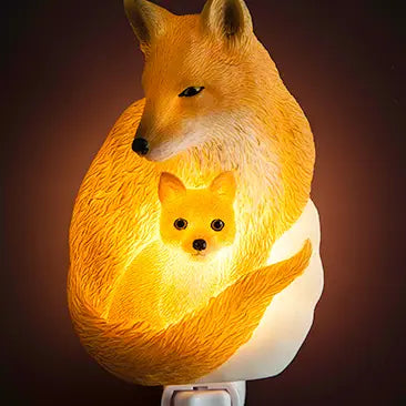 Fox And Kit - Hand Painted Marble Night Light