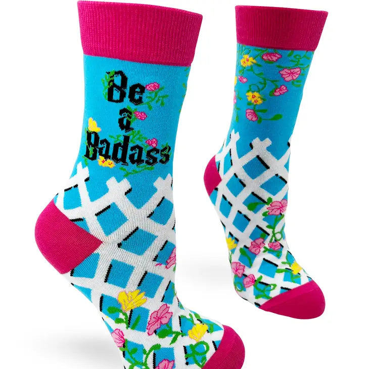 Be a Badass - Women's Crew Socks - Mellow Monkey