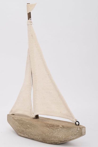 Driftwood and Canvas Sailboat - Mellow Monkey